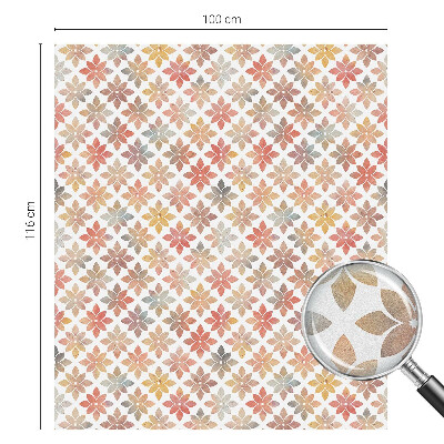 Sichtschutz Klebefolie Buntglasoptik Blumenschönheit