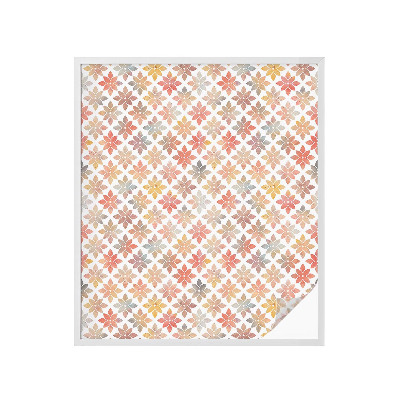 Sichtschutz Klebefolie Buntglasoptik Blumenschönheit