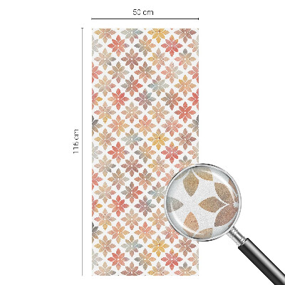 Sichtschutz Klebefolie Buntglasoptik Blumenschönheit