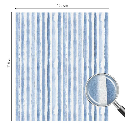 Sichtschutzfolie Fenster Buntglasoptik Blaue Streifen