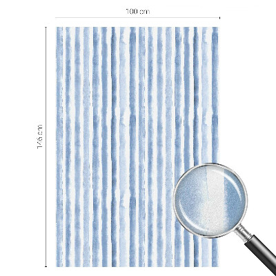 Sichtschutzfolie Fenster Buntglasoptik Blaue Streifen