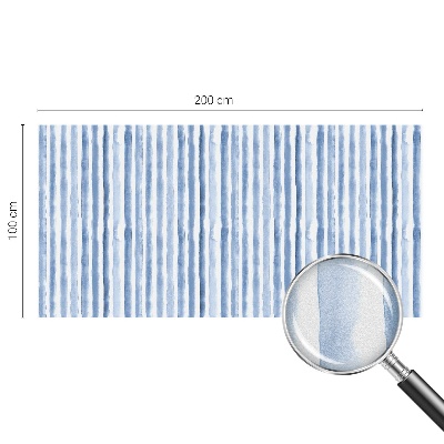 Sichtschutzfolie Fenster Buntglasoptik Blaue Streifen