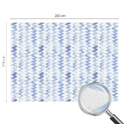 Folie für Fenster blickdicht Blaue Wellen