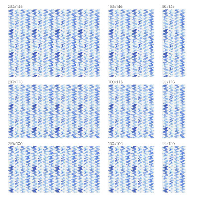 Folie für Fenster blickdicht Blaue Wellen