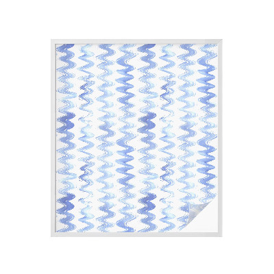 Folie für Fenster blickdicht Blaue Wellen