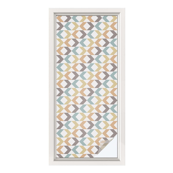 Fensterfolie Sichtschutz Geometrische Rauten