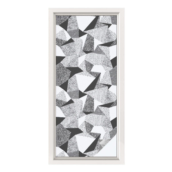 Sichtschutzfolie Fenster Buntglasoptik Geometrische Figuren