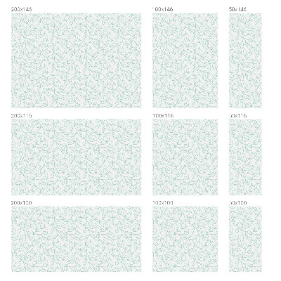 Sichtschutz Klebefolie Buntglasoptik Zarte Blätter