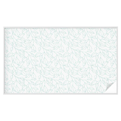 Sichtschutz Klebefolie Buntglasoptik Zarte Blätter