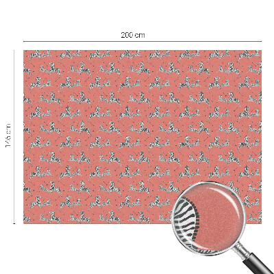 Sichtschutz Klebefolie Buntglasoptik Zebra-Motiv