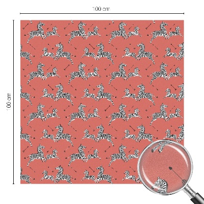 Sichtschutz Klebefolie Buntglasoptik Zebra-Motiv