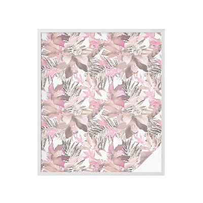 Klebefolie Fenster Sichtschutz Pastellblumen