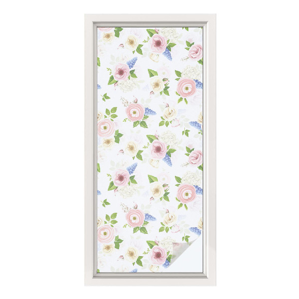 Fensterfolie Sichtschutz Blumenmuster