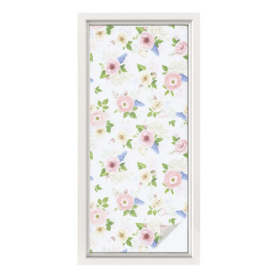 Fensterfolie Sichtschutz Blumenmuster