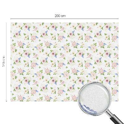 Fensterfolie Sichtschutz Blumenmuster