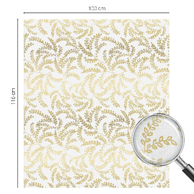 Sichtschutzfolie Fenster Buntglasoptik Pflanzenmuster