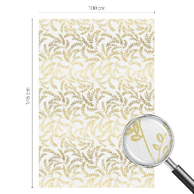 Sichtschutzfolie Fenster Buntglasoptik Pflanzenmuster