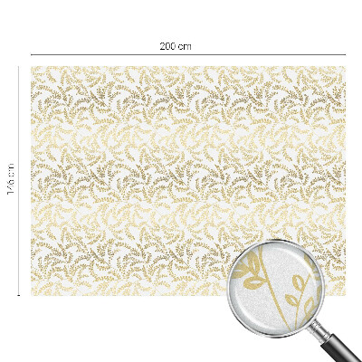 Sichtschutzfolie Fenster Buntglasoptik Pflanzenmuster