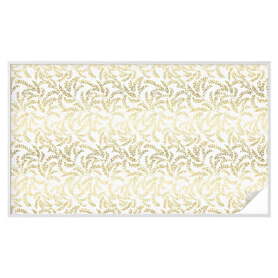 Sichtschutzfolie Fenster Buntglasoptik Pflanzenmuster