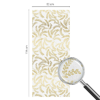 Sichtschutzfolie Fenster Buntglasoptik Pflanzenmuster