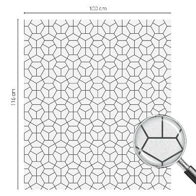 Fensterfolie Sichtschutz Geometrische Würfel