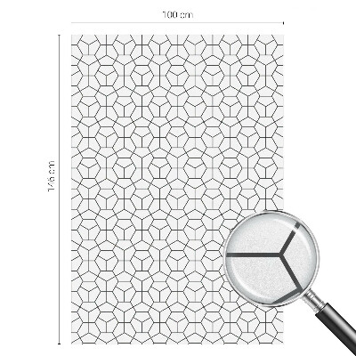 Fensterfolie Sichtschutz Geometrische Würfel