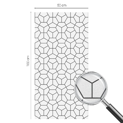 Fensterfolie Sichtschutz Geometrische Würfel