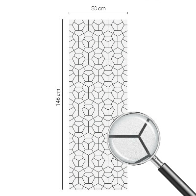 Fensterfolie Sichtschutz Geometrische Würfel