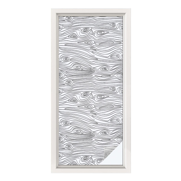 Fensterfolie Sichtschutz Holzlinien