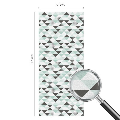Sichtschutz Klebefolie Buntglasoptik Dreiecksmuster