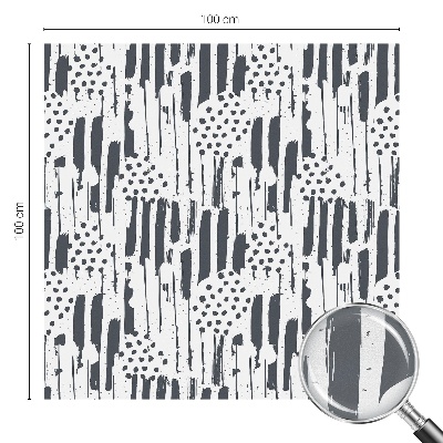 Fensterfolie Sichtschutz Streifen und Punkte