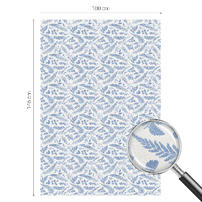 Sichtschutzfolie Fenster Buntglasoptik Farnblätter