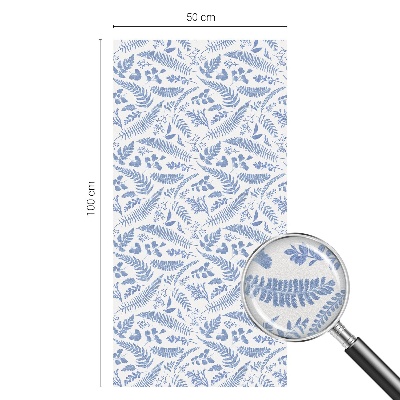 Sichtschutzfolie Fenster Buntglasoptik Farnblätter