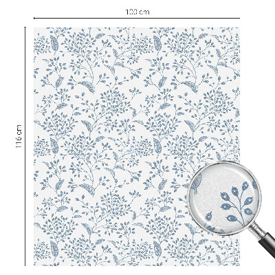 Sichtschutz Klebefolie Buntglasoptik Pflanzenmotiv