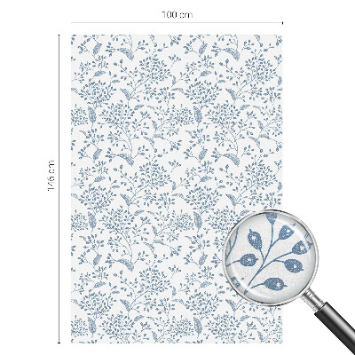 Sichtschutz Klebefolie Buntglasoptik Pflanzenmotiv