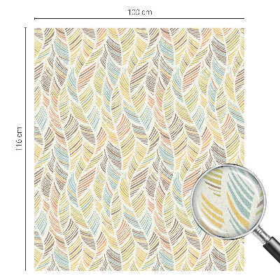 Sichtschutzfolie Fenster Buntglasoptik Regenbogenfedern