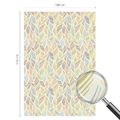 Sichtschutzfolie Fenster Buntglasoptik Regenbogenfedern