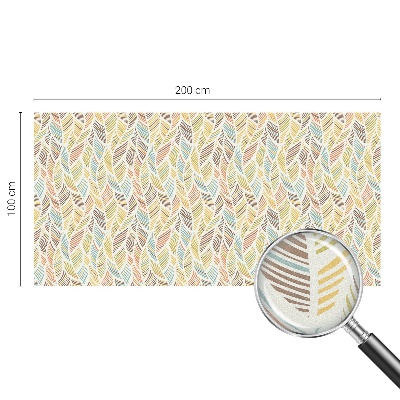 Sichtschutzfolie Fenster Buntglasoptik Regenbogenfedern