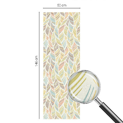 Sichtschutzfolie Fenster Buntglasoptik Regenbogenfedern