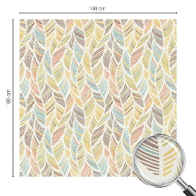 Sichtschutzfolie Fenster Buntglasoptik Regenbogenfedern