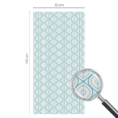 Sichtschutz Klebefolie Buntglasoptik Ovale Symmetrie