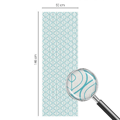 Sichtschutz Klebefolie Buntglasoptik Ovale Symmetrie