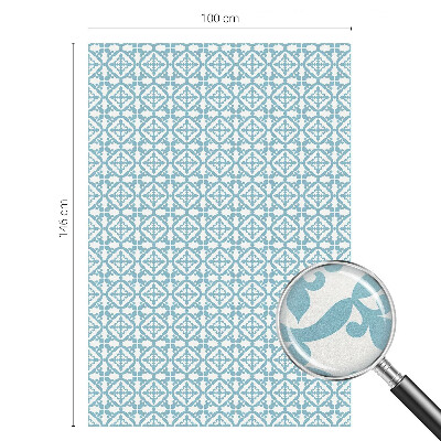 Klebefolie Fenster Sichtschutz Blaue Ornamente