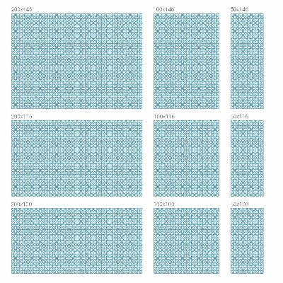 Klebefolie Fenster Sichtschutz Blaue Ornamente