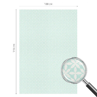 Sichtschutz Klebefolie Buntglasoptik Blumensymmetrie