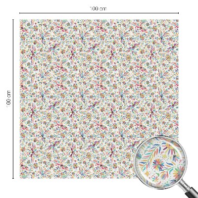 Klebefolie Fenster Sichtschutz Farbenfroher Exotismus