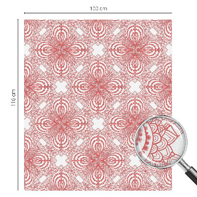 Sichtschutzfolie Fenster Buntglasoptik Spitzenmuster