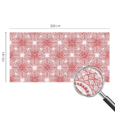 Sichtschutzfolie Fenster Buntglasoptik Spitzenmuster