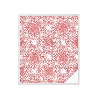 Sichtschutzfolie Fenster Buntglasoptik Spitzenmuster