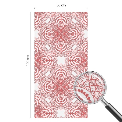 Sichtschutzfolie Fenster Buntglasoptik Spitzenmuster